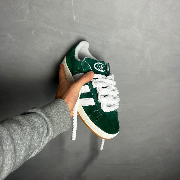 Custom Adidas Campus 00s Green Rope Laces